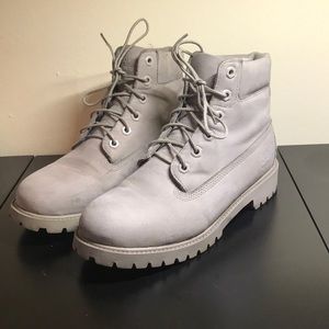 Light Grey Timberland Boots